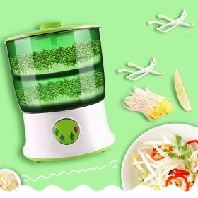 2-Layer 110V 20W Automatic Homemade Multifunctional Bean Seed Sprouts Machine ABS Plastic