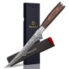 Sunnecko 6" Inch Boning Fillet Knife High Carbon Stainless Steel Meat Cutting Knife Ultra Sharp Chef's Bone Knife Kitchen