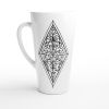 Ornate Lozenge coffee Mugs Art and Design by Hadiarts