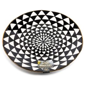 Thyme & Table Dinner Medallion, Black and White