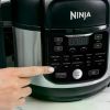 Ninja OS301/FD305CO Foodi 10-in-1 Pressure Cooker and Air Fryer with Nesting Broil Rack, 6.5-Quart Capacity