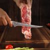 Sunnecko 6" Inch Boning Fillet Knife High Carbon Stainless Steel Meat Cutting Knife Ultra Sharp Chef's Bone Knife Kitchen