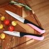 Hecef 13-Piece Knife Set, Stainless Steel Kitchen Knives with Block, Chef Knife, Santoku Knife, Steak Knives, Scissors