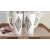 Ornate Lozenge coffee Mugs Art and Design by Hadiarts